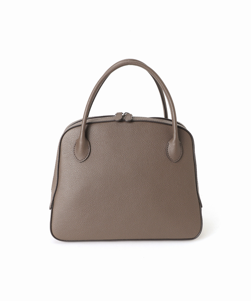MAISON CANAU(メゾンカナウ)の「MAISON CANAU メゾン カナウ カラー別注 ラウンドボストン M 26FW2(ボストンバッグ・レディース・ブラック/ブラウン・FREE)」の18枚目の写真