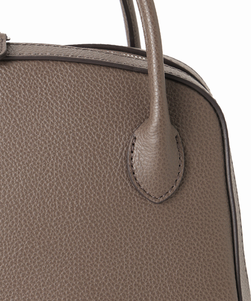 MAISON CANAU(メゾンカナウ)の「MAISON CANAU メゾン カナウ カラー別注 ラウンドボストン M 26FW2(ボストンバッグ・レディース・ブラック/ブラウン・FREE)」の19枚目の写真