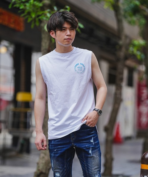 adamsJUGGLER(アダムスジャグラー)の「RTEG C.G ノースリーブ(タンクトップ・メンズ・ブラック/ホワイト・M/L)」の13枚目の写真