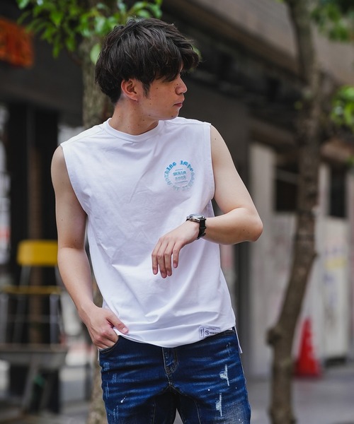adamsJUGGLER(アダムスジャグラー)の「RTEG C.G ノースリーブ(タンクトップ・メンズ・ブラック/ホワイト・M/L)」の14枚目の写真