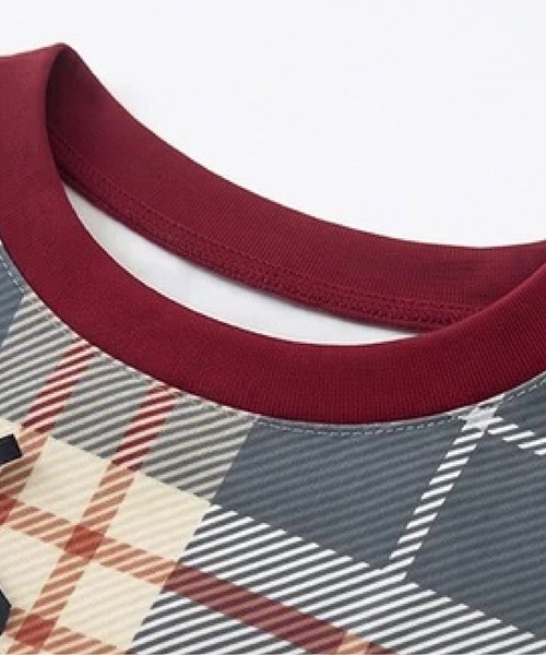 LA POMME petit(ラポミ・プチ)の「Bow Accent Contrast Plaid T(Tシャツ/カットソー・レディース・チェック・FREE)」の3枚目の写真