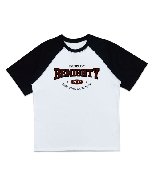 BEMIGHTY(ビーマイティー)の「カレッジオーバーサイズラグラン半袖Tシャツ(Tシャツ/カットソー・メンズ・ホワイト/Cream・MEDIUM/LARGE/X-LARGE)」の3枚目の写真