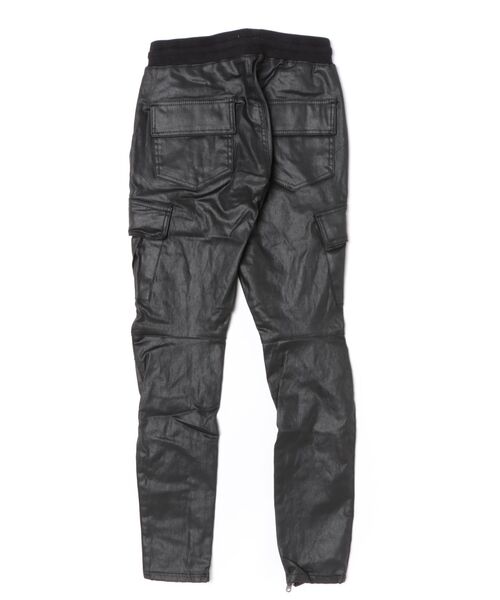 mnml(ミニマル)の「mnml/ミニマル/CARGO DRAWCORD PANTS WAXED(カーゴパンツ・メンズ・ブラック・S/XL/XS/M/L)」の2枚目の写真