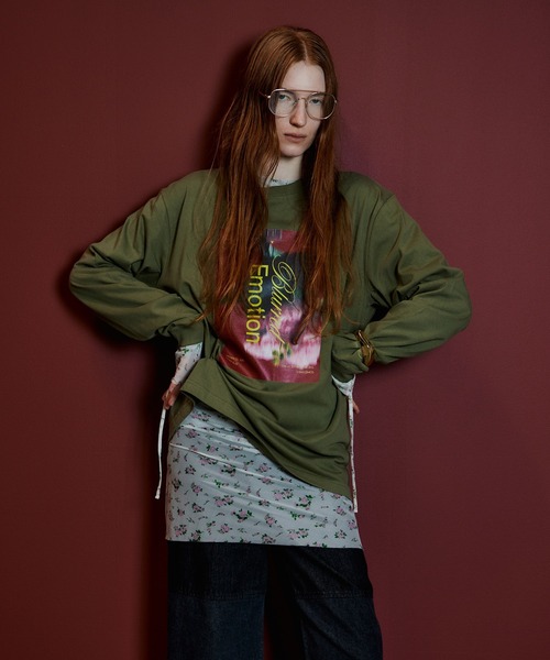 MAISON SPECIAL(メゾンスペシャル)の「Sheer Layered Drape Top/シアーレイヤードドレープトップ(Tシャツ/カットソー・レディース・ブラウン/ホワイト/ブラック・FREE)」の6枚目の写真