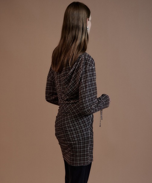MAISON SPECIAL(メゾンスペシャル)の「Sheer Layered Drape Top/シアーレイヤードドレープトップ(Tシャツ/カットソー・レディース・ブラウン/ホワイト/ブラック・FREE)」の19枚目の写真