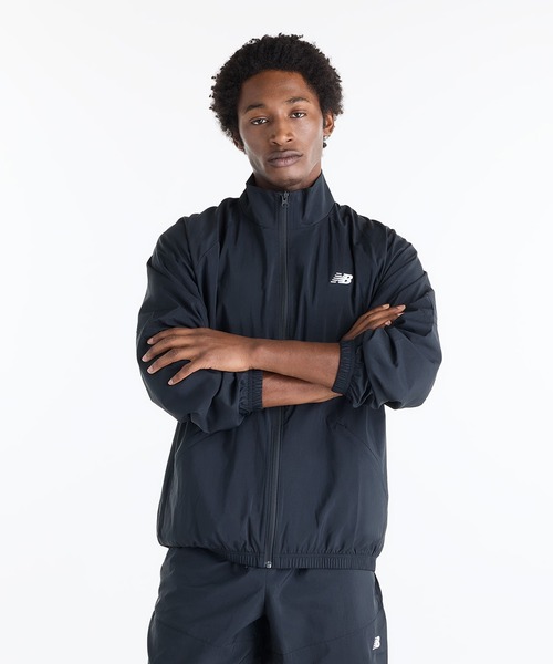 NEW BALANCE(ニューバランス)の「スポーツレガシージャケット(ナイロンジャケット・メンズ・ブラック/ブルーグレー・SMALL/MEDIUM/LARGE/X-LARGE/XX-LARGE)」の1枚目の写真