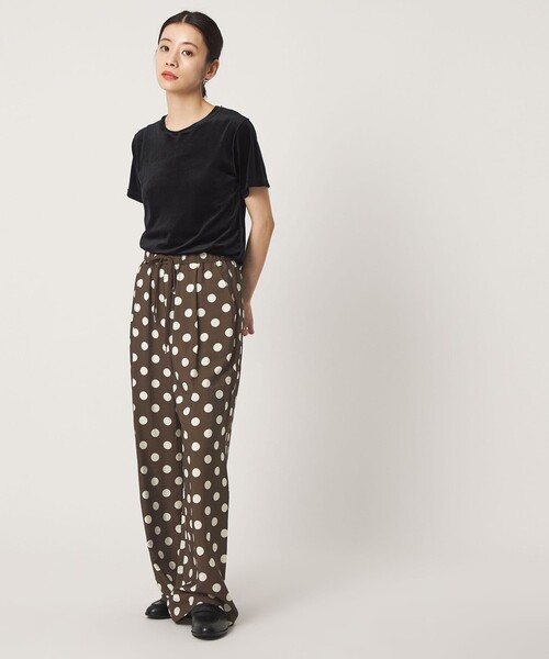 CITEN(シテン)の「<CITEN>ドットイージーワイドパンツ(その他パンツ・レディース・ダークブラウン・S/M)」の3枚目の写真