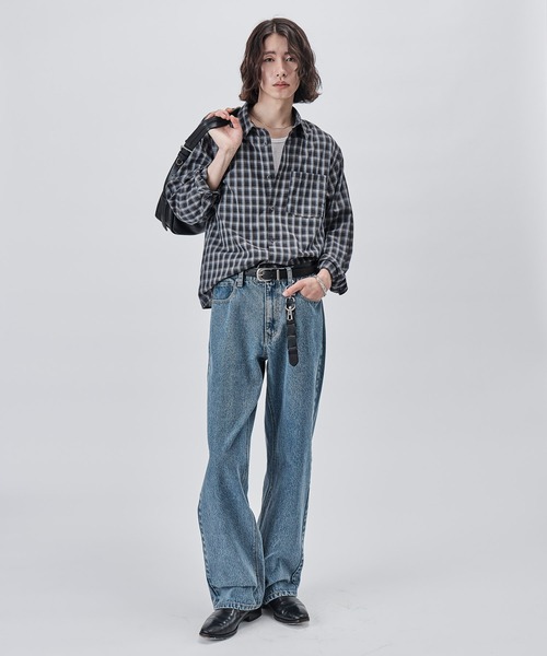 SINSS(シンス)の「Compact check shirt / コンパクトチェックシャツ(シャツ/ブラウス・メンズ・ブラック/ブルー・X-SMALL/SMALL/MEDIUM/LARGE)」の10枚目の写真