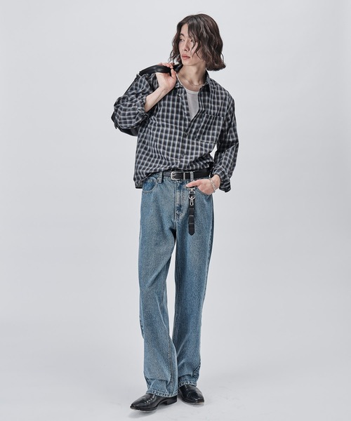 SINSS(シンス)の「Compact check shirt / コンパクトチェックシャツ(シャツ/ブラウス・メンズ・ブラック/ブルー・X-SMALL/SMALL/MEDIUM/LARGE)」の11枚目の写真