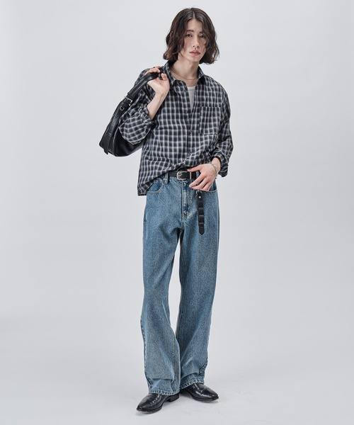 SINSS(シンス)の「Compact check shirt / コンパクトチェックシャツ(シャツ/ブラウス・メンズ・ブラック/ブルー・X-SMALL/SMALL/MEDIUM/LARGE)」の14枚目の写真