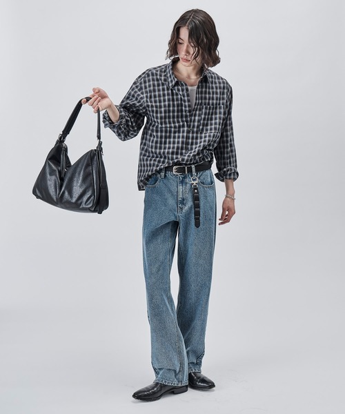 SINSS(シンス)の「Compact check shirt / コンパクトチェックシャツ(シャツ/ブラウス・メンズ・ブラック/ブルー・X-SMALL/SMALL/MEDIUM/LARGE)」の15枚目の写真