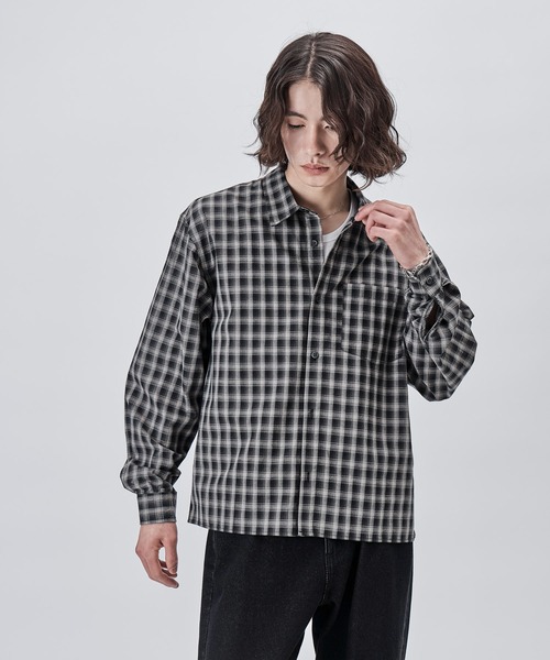 SINSS(シンス)の「Compact check shirt / コンパクトチェックシャツ(シャツ/ブラウス・メンズ・ブラック/ブルー・X-SMALL/SMALL/MEDIUM/LARGE)」の20枚目の写真