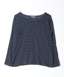 VINCE（ヴィンス）の「ボーダー柄長袖Tシャツ（Tシャツ/カットソー）」