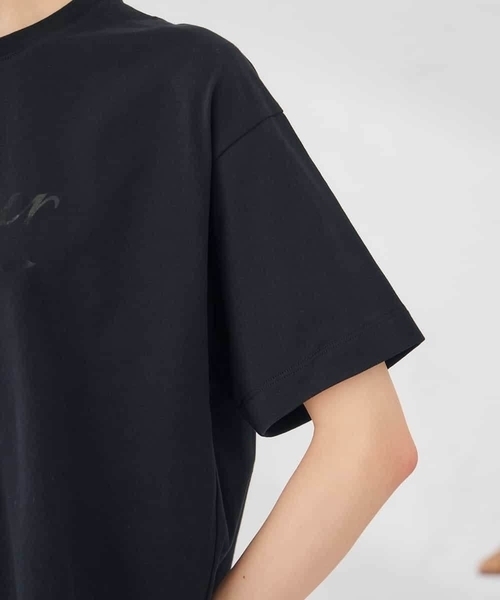 a.v.v（アーヴェヴェ）の「【接触冷感】クロップドロゴTシャツ（Tシャツ/カットソー・レディース・ホワイト/ブラック・38/40/36）」の13枚目の写真