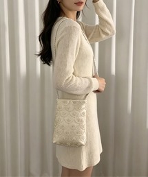 ビーズ刺繍ミニショルダーバッグ