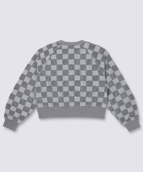 VANS(バンズ)の「ウィメンズ BURNOUT クロップドクルー / BURN OUT CROPPED CREW GREY BIG VN000GNZCSU1(スウェット・レディース・グレー・LARGE/X-LARGE/SMALL/MEDIUM)」の2枚目の写真