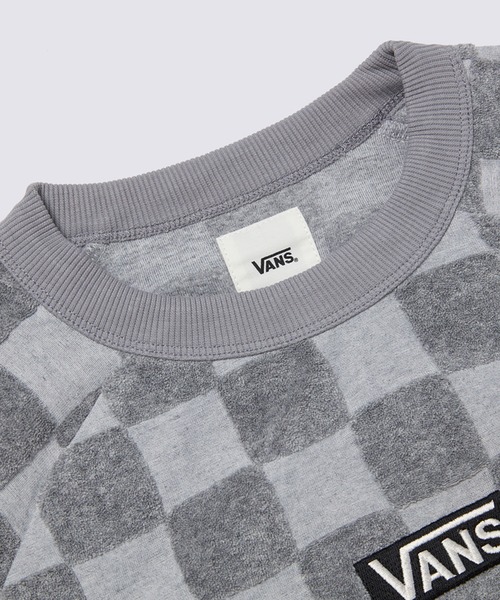 VANS(バンズ)の「ウィメンズ BURNOUT クロップドクルー / BURN OUT CROPPED CREW GREY BIG VN000GNZCSU1(スウェット・レディース・グレー・LARGE/X-LARGE/SMALL/MEDIUM)」の3枚目の写真