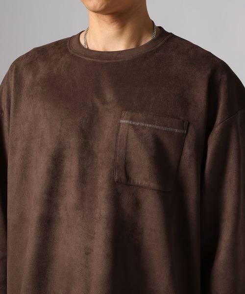 BAYFLOW(ベイフロー)の「カットフェイクスエードTEE(Tシャツ/カットソー・メンズ・ブラウン/ダークオリーブ/グレー・MEDIUM/LARGE)」の18枚目の写真