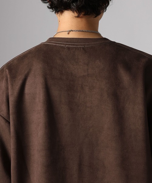 BAYFLOW(ベイフロー)の「カットフェイクスエードTEE(Tシャツ/カットソー・メンズ・ブラウン/ダークオリーブ/グレー・MEDIUM/LARGE)」の9枚目の写真