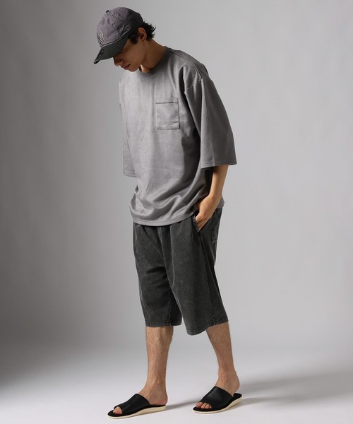 BAYFLOW(ベイフロー)の「カットフェイクスエードTEE(Tシャツ/カットソー・メンズ・ブラウン/ダークオリーブ/グレー・MEDIUM/LARGE)」の5枚目の写真