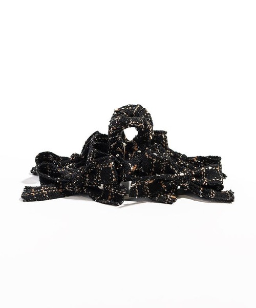 TRESSE/トレス tweed ruban clip ヘアクリップ リボン クラシック ツイード 2026年秋冬 秋服