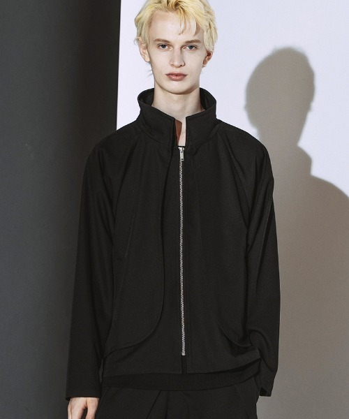 NO ID.(ノーアイディ)の「mj11860- ラップZIP-BLZ ブルゾン(459006-573B)(ブルゾン・メンズ・ブラック×グレー/ブラック・ONE SIZE)」の10枚目の写真