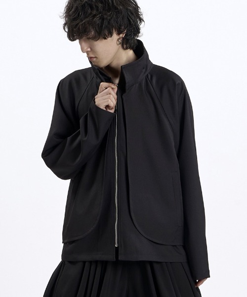 NO ID.(ノーアイディ)の「mj11860- ラップZIP-BLZ ブルゾン(459006-573B)(ブルゾン・メンズ・ブラック×グレー/ブラック・ONE SIZE)」の20枚目の写真