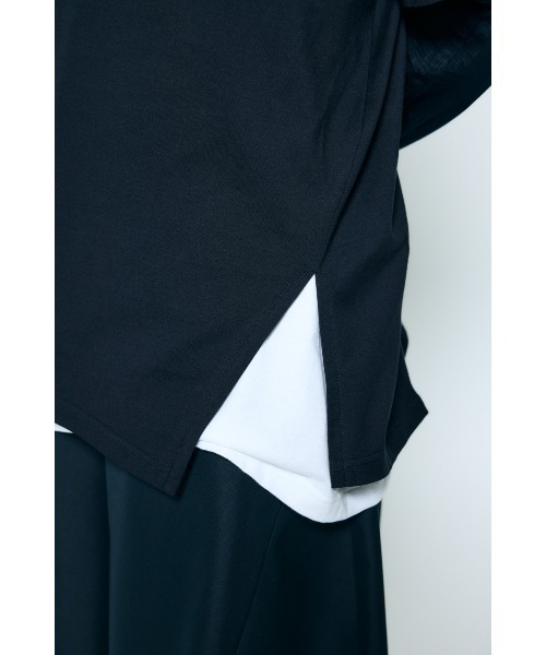 nagonstans(ナゴンスタンス)の「layered sheer long-sleeves t-shirt(Tシャツ/カットソー・レディース・ダークネイビー/ホワイト・MEDIUM)」の8枚目の写真