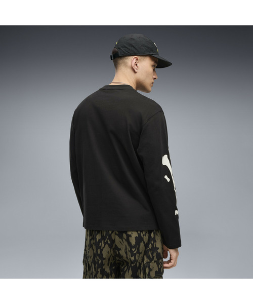 PUMA(プーマ)の「PUMA プーマ メンズ グラフィック スケルトン 長袖 Tシャツ(Tシャツ/カットソー・メンズ・レッド/ブラック・LARGE/X-LARGE/X-SMALL/SMALL/MEDIUM)」の3枚目の写真