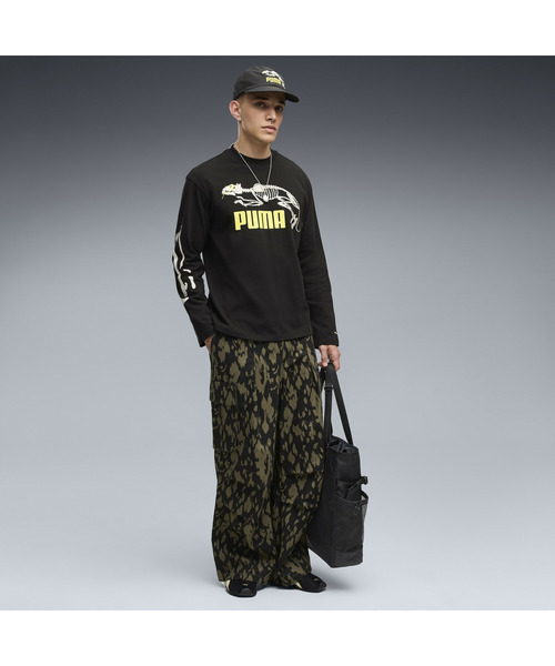 PUMA(プーマ)の「PUMA プーマ メンズ グラフィック スケルトン 長袖 Tシャツ(Tシャツ/カットソー・メンズ・レッド/ブラック・LARGE/X-LARGE/X-SMALL/SMALL/MEDIUM)」の4枚目の写真