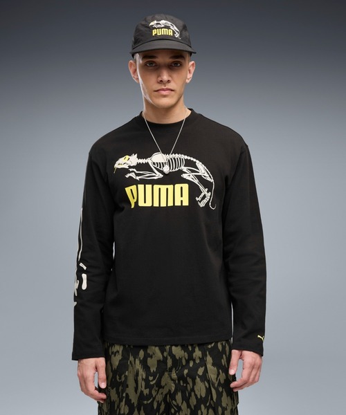 PUMA(プーマ)の「PUMA プーマ メンズ グラフィック スケルトン 長袖 Tシャツ(Tシャツ/カットソー・メンズ・レッド/ブラック・LARGE/X-LARGE/X-SMALL/SMALL/MEDIUM)」の2枚目の写真