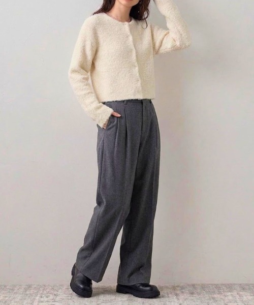 Human 2nd Occasion(ヒューマンセカンドオケージョン)の「ブークレーニット カーディガン(カーディガン/ボレロ・レディース・オフホワイト・FREE)」の14枚目の写真