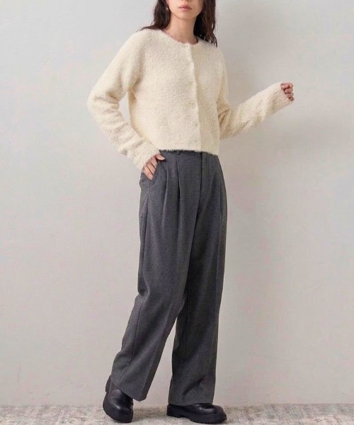 Human 2nd Occasion(ヒューマンセカンドオケージョン)の「ブークレーニット カーディガン(カーディガン/ボレロ・レディース・オフホワイト・FREE)」の13枚目の写真