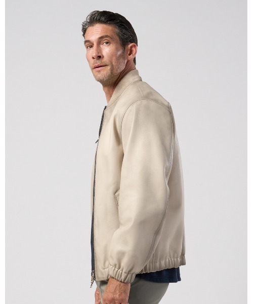 wjk（ダヴルジェイケイ）の「lamb leather bomber jacket（ブルゾン・メンズ・ブラック/ベージュ・X-LARGE/LARGE/MEDIUM/SMALL）」の6枚目の写真