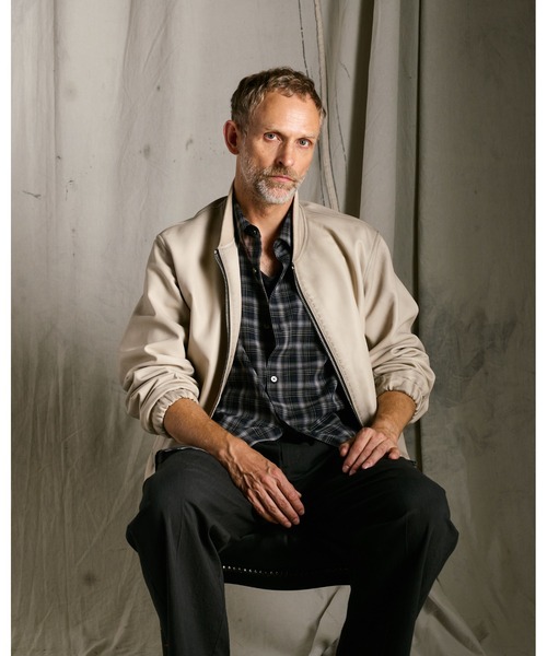 wjk（ダヴルジェイケイ）の「lamb leather bomber jacket（ブルゾン・メンズ・ブラック/ベージュ・X-LARGE/LARGE/MEDIUM/SMALL）」の15枚目の写真