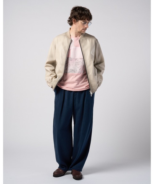 wjk（ダヴルジェイケイ）の「lamb leather bomber jacket（ブルゾン・メンズ・ブラック/ベージュ・X-LARGE/LARGE/MEDIUM/SMALL）」の19枚目の写真