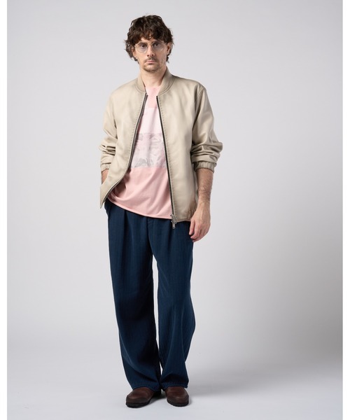 wjk（ダヴルジェイケイ）の「lamb leather bomber jacket（ブルゾン・メンズ・ブラック/ベージュ・X-LARGE/LARGE/MEDIUM/SMALL）」の20枚目の写真