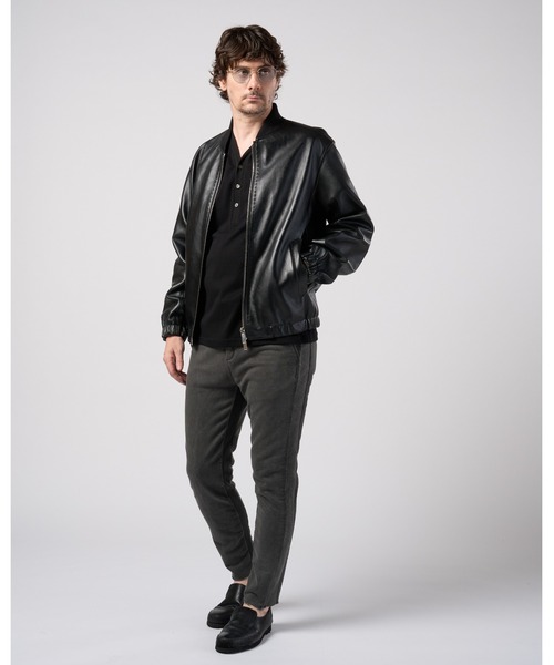 wjk（ダヴルジェイケイ）の「lamb leather bomber jacket（ブルゾン・メンズ・ブラック/ベージュ・X-LARGE/LARGE/MEDIUM/SMALL）」の21枚目の写真