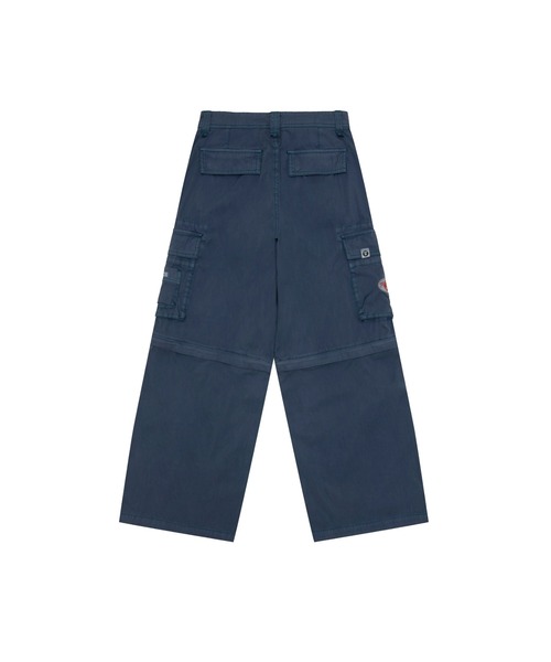 AAPE BY A BATHING APE（エーエイプバイアベイシングエイプ）の「AAPE CARGO DENIM PANTS(Detachable)（カーゴパンツ・レディース・ネイビー・XX-SMALL/X-SMALL）」の2枚目の写真
