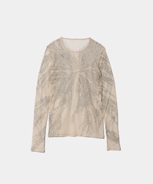 beautiful people | mind map sheer jersey tight-fit crew neck top(Tシャツ/カットソー)