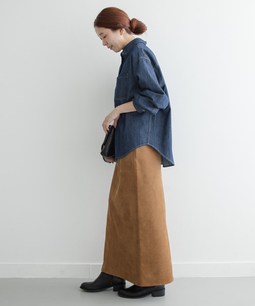 URBAN RESEARCH Sonny Label(アーバンリサーチサニーレーベル)の「デニムシャツ(シャツ/ブラウス・レディース・ライトインディゴブルー/インディゴブルー・FREE)」の9枚目の写真