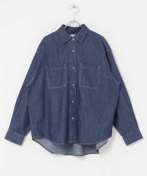 URBAN RESEARCH Sonny Label(アーバンリサーチサニーレーベル)の「デニムシャツ(シャツ/ブラウス・レディース・ライトインディゴブルー/インディゴブルー・FREE)」の21枚目の写真