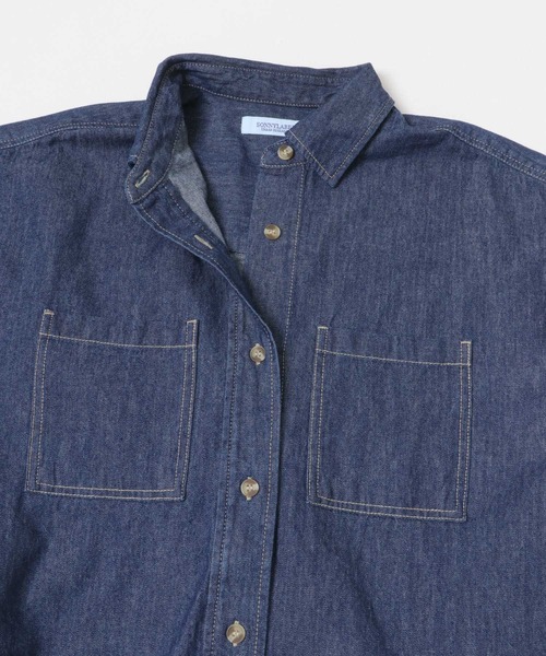 URBAN RESEARCH Sonny Label(アーバンリサーチサニーレーベル)の「デニムシャツ(シャツ/ブラウス・レディース・ライトインディゴブルー/インディゴブルー・FREE)」の22枚目の写真
