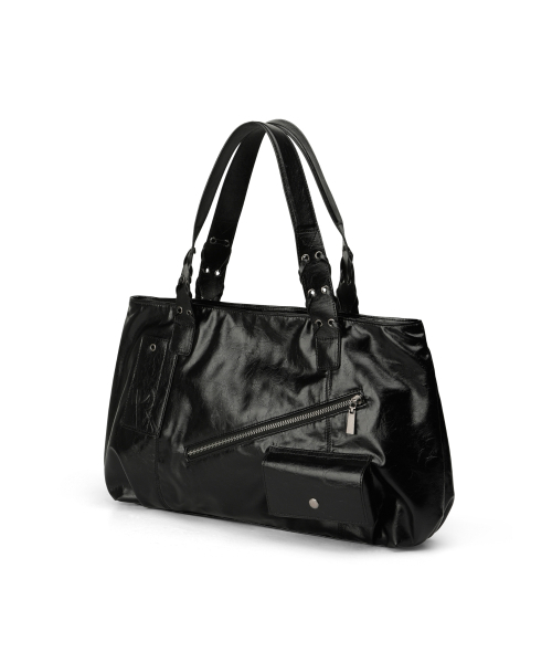 LEATHERY（レザリー）の「ミュートボックスレザーショルダーバッグ[ブラック]（ショルダーバッグ・レディース・その他・FREE）」の4枚目の写真