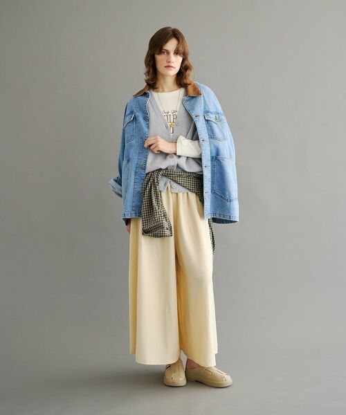 AMERICAN HOLIC(アメリカンホリック)の「メッシュスウェードクロッグファーシューズ(モカシン/デッキシューズ・レディース・ベージュ/グレー・L/M/S)」の5枚目の写真