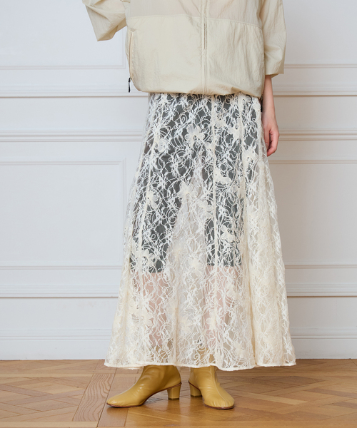 IENA LA BOUCLE(イエナラブークル)の「IENA LA BOUCLE Lace on Lace スカート(スカート・レディース・ホワイト・FREE)」の20枚目の写真