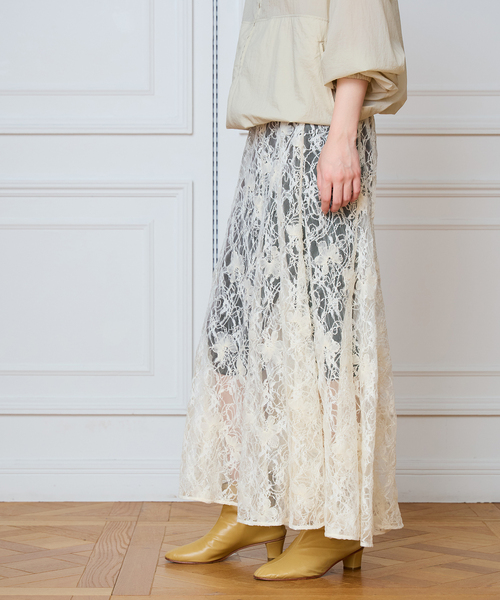 IENA LA BOUCLE(イエナラブークル)の「IENA LA BOUCLE Lace on Lace スカート(スカート・レディース・ホワイト・FREE)」の21枚目の写真