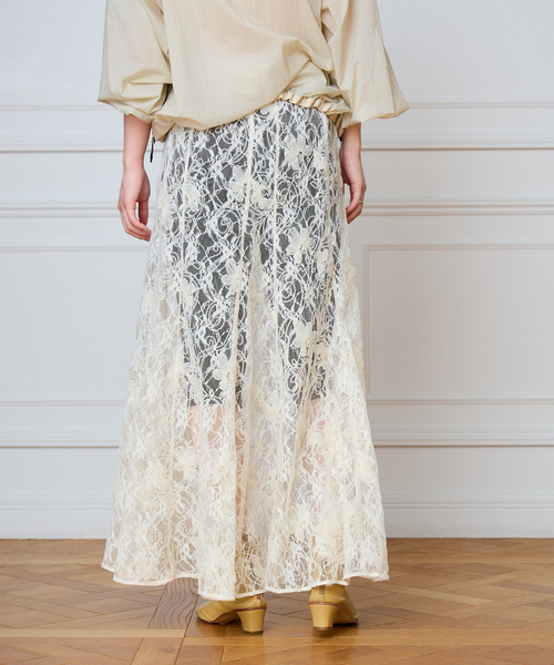 IENA LA BOUCLE(イエナラブークル)の「IENA LA BOUCLE Lace on Lace スカート(スカート・レディース・ホワイト・FREE)」の22枚目の写真