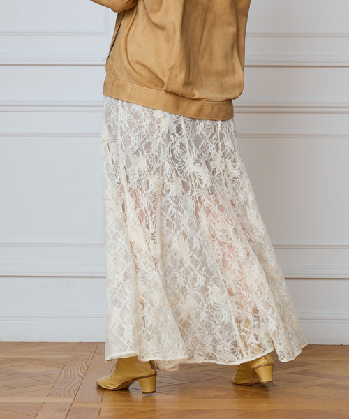 IENA LA BOUCLE(イエナラブークル)の「IENA LA BOUCLE Lace on Lace スカート(スカート・レディース・ホワイト・FREE)」の19枚目の写真