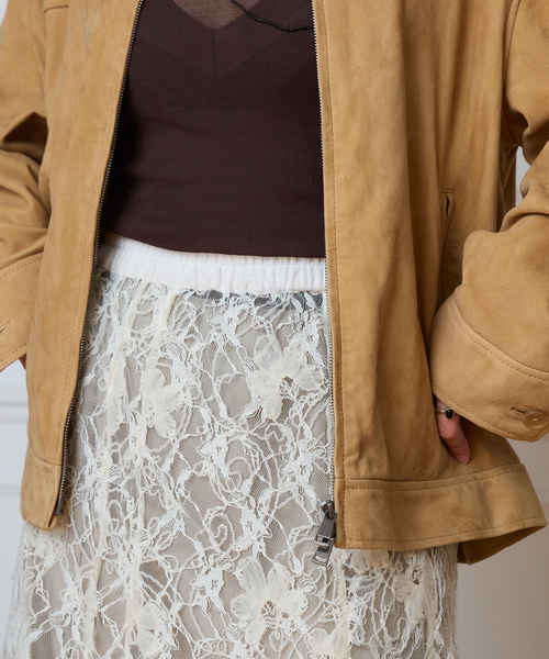 IENA LA BOUCLE(イエナラブークル)の「IENA LA BOUCLE Lace on Lace スカート(スカート・レディース・ホワイト・FREE)」の9枚目の写真